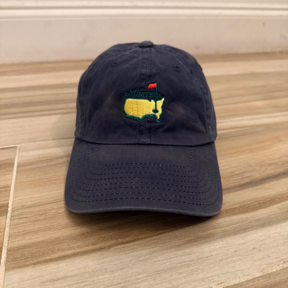 Masters Tournament Golf Hat American Needle Navy Blue Adjustable Dad Cap Hat